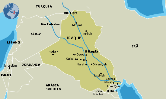 região do Iraque - mesopotâmia