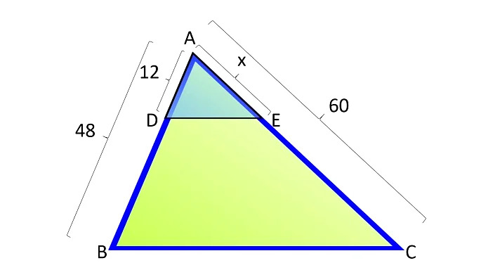 teorema de tales - triângulo abc